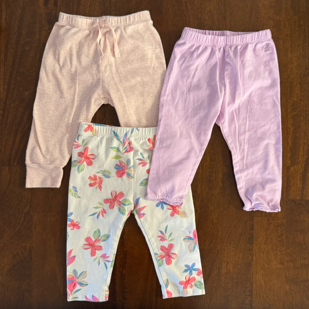 2/$15 x3 GAP Baby Leggings, 6-12 months